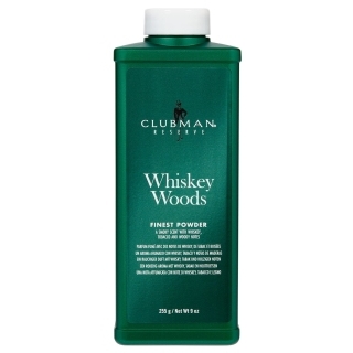 Тальк универсальный с запахом виски, 255 гр. Clubman Whiskey Woods Powder 