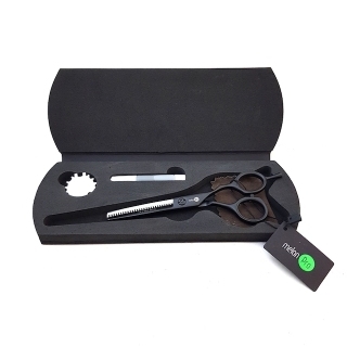 Ножницы парикмахерские филировочные Melon Pro-black edition 5.5 Ножницы парикмахерские филировочные Melon Pro-black edition 5.5