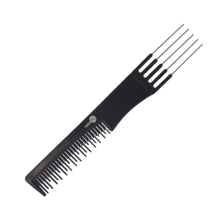 Расческа пластик метал.вилка для начеса 22*2,5 см Расческа пластик метал.вилка для начеса 22*2,5 см