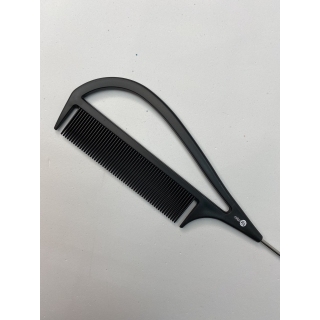 Расческа пластик, "Дельфин" рабочая для начеса, черная 24*5,5cm Расческа пластик, "Дельфин" рабочая для начеса, черная 24*5,5cm