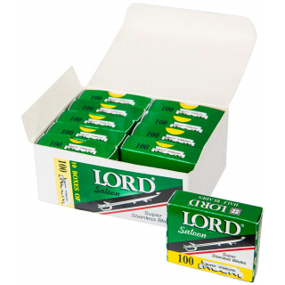 Односторонние лезвия Lord Saloon Super Stainless Blades 10 Boxes of 100 L.100GB