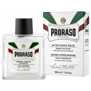 Бальзам после бритья Proraso Aftershave balm для чувствительной кожи с Зелёным Чаем и Овсом, 100 мл