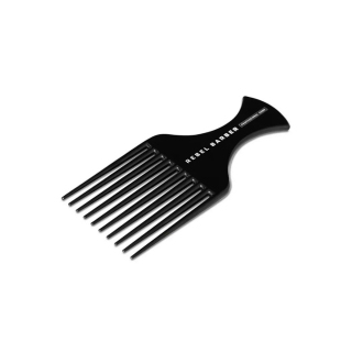 Премиальный гребень-афропик REBEL BARBER AFRO COMB TOTAL BLACK